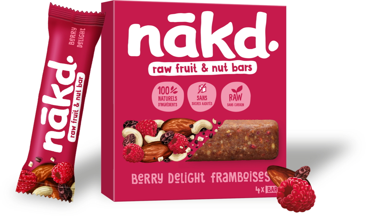 Raw Barre Nakd Framboise - Vegan et Sans Gluten