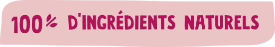 100% natural ingredients